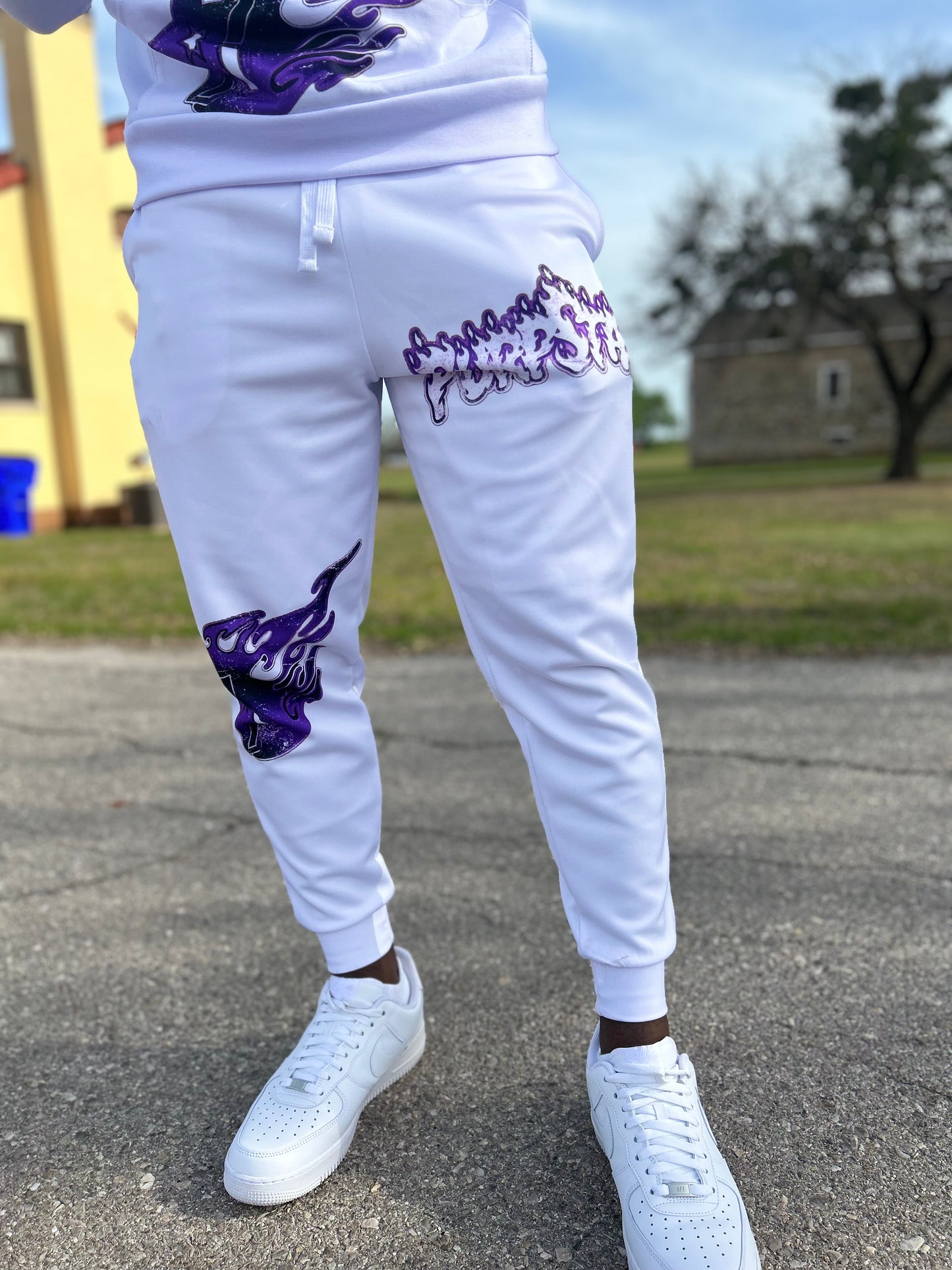 Meltin Star Joggers White